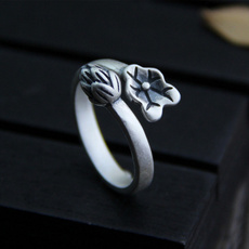 Sterling, sterling silver, handmadering, flowerring