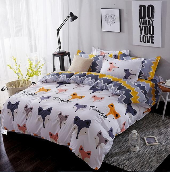 Fox Bedding Pillowcases Quilt Cover, Fox Duvet Cover
