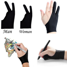 1pc Artist Drawing Two Finger Glove Graphics Drawing Art Student Pen Tablet Pad
