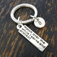 Army, watchoverme, protectionjewelry, quotekeychain