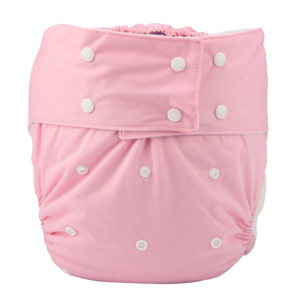 Adult Cloth Diaper Nappy Pants Pocket Reusable Washable Disability  Incontinence Teen Pink For Lady Women