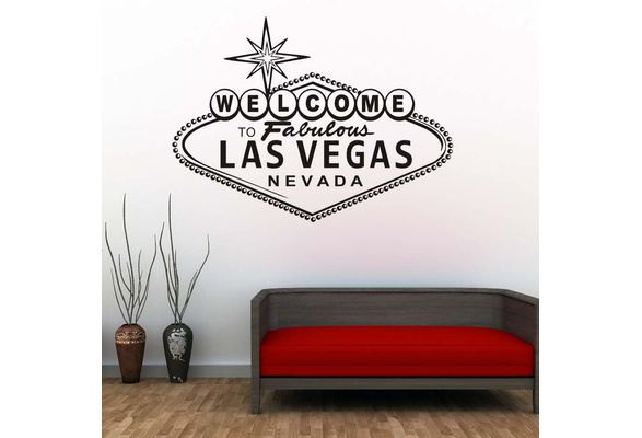 Welcome To Fabulous Las Vegas Wall Stickers Modern Nordic Design