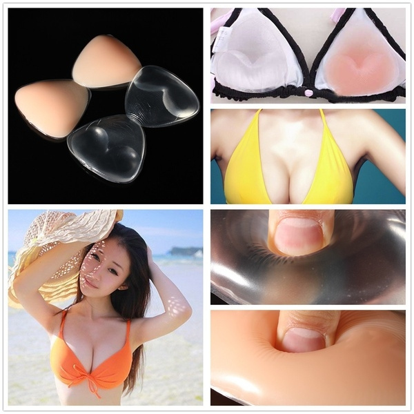 Gel Push Up Bra Inserts Waterproof Enhancers for Swimsuits & Bikini Silicone Breast Inserts