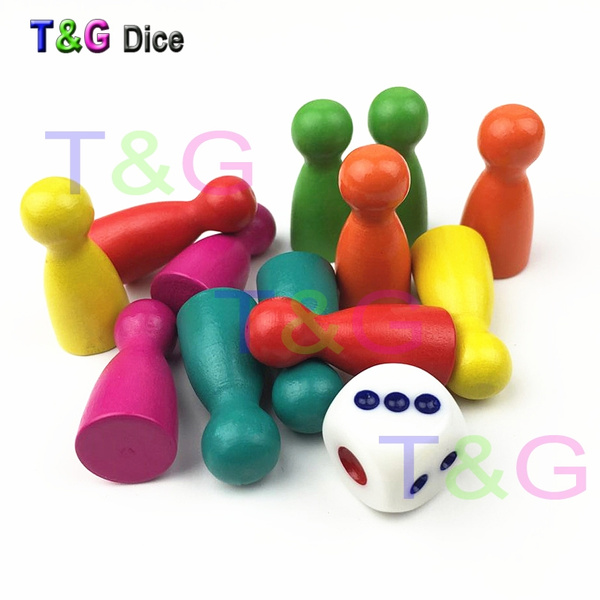 Wooden Game Pieces Board Game, Wooden Games Accessories