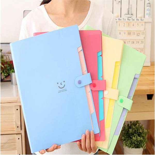 Cute Carpetas Stationery Carpeta File Folder 4 Layers Archivadores ...