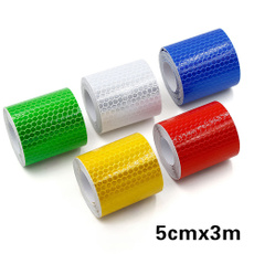 5cmx3m Safety Mark Reflective Tape Stickers Car Styling Self Adhesive Warning Tape Automobiles Motorcycle Reflective Film