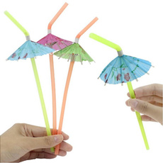 Summer, drinkingstraw, Umbrella, Cocktail
