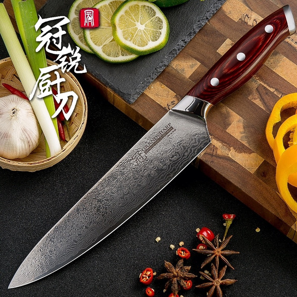 GRANDSHARP Chef Knife 8 Inch Japanese Damascus Knife