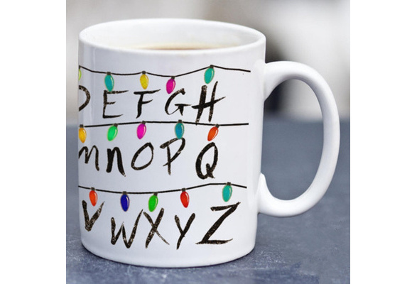 Stranger Things Mug, Stranger Things Alphabet Wall, Stranger Things Lights,  Stranger Things Cup, Funny Coffee - Tea Mug