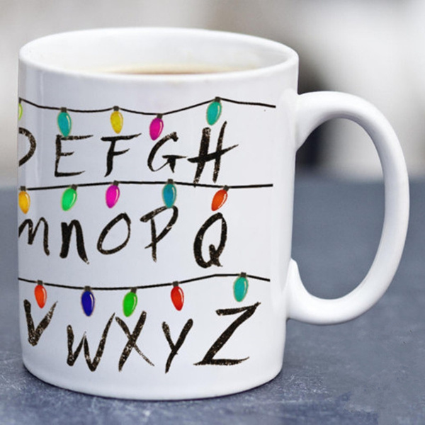 Stranger Things Mug, Stranger Things Alphabet Wall, Stranger Things Lights,  Stranger Things Cup, Funny Coffee - Tea Mug