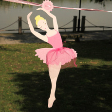 ballerina, Ballet, paperflag, decoration