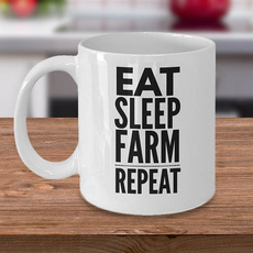 Coffee, Cup, Farm, Ceramic