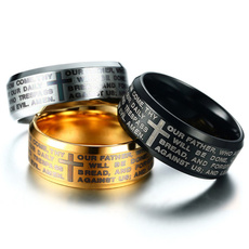 Couple Rings, Steel, bible, Jewelry