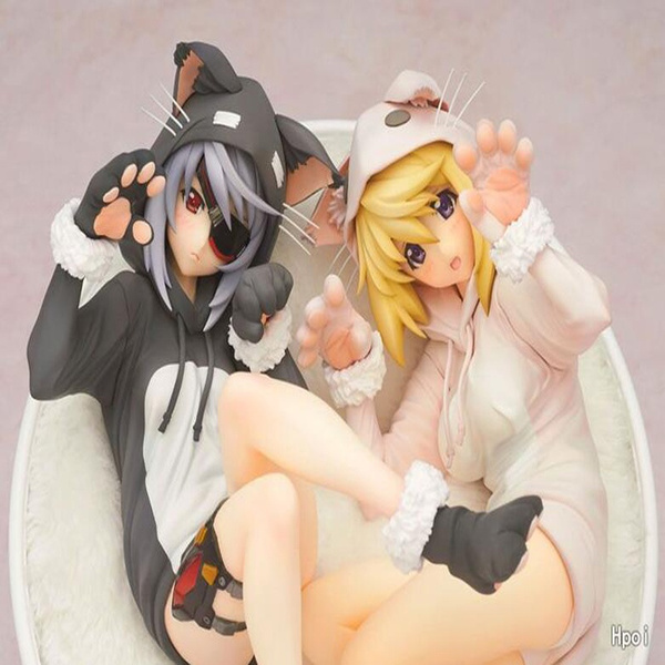 Hot Selling Anime Infinite Stratos IS 1/7 Painted Action Figure Charlotte  Dunois & Laura Bodewig 2pcs Cat Ears Pajamas Ver Toy | Wish