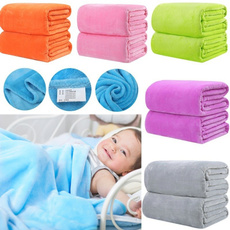 50x70cm Soft Warm Solid Warm Micro Plush Fleece Blanket Throw Rug Sofa Bedding 