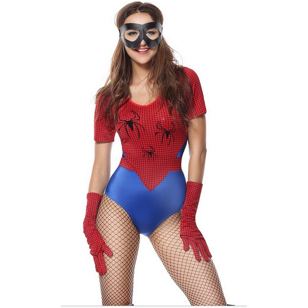 Spider Woman Costume Sexy cosplay Uniform Jumpsuits