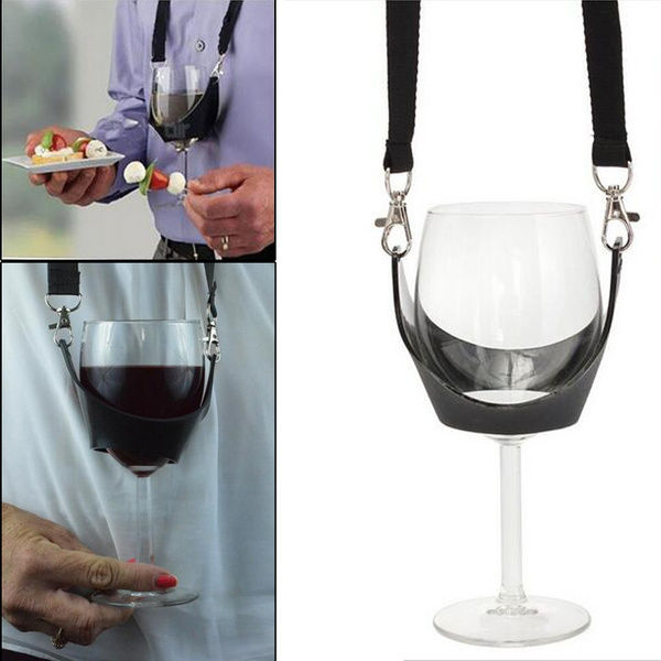 Wine Yoke Lanyard Portable Wine Glass Lanyard Holder Straps