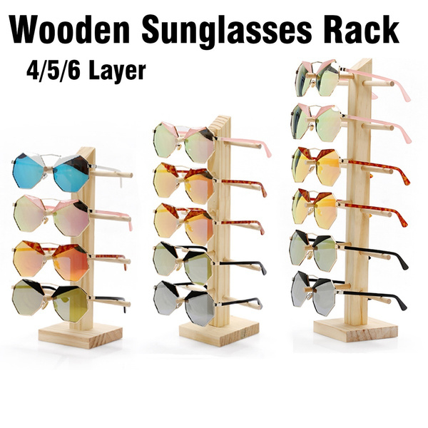 5 Layer Sunglasses Rack Eyewear Eyeglasses Glasses Display Stand Organizer 