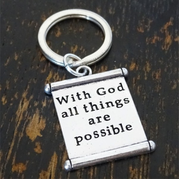 Key Chain, stampedkeychain, allthingspossible, Accessories