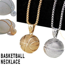 basketballshape, Jewelry, Sports & Outdoors, Stainless Steel