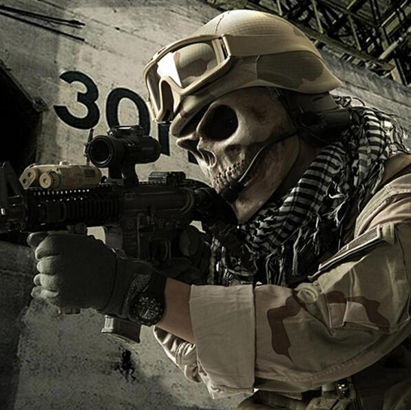 Tactical Balaclava Face Mask Skull Ghost Army Military Mask