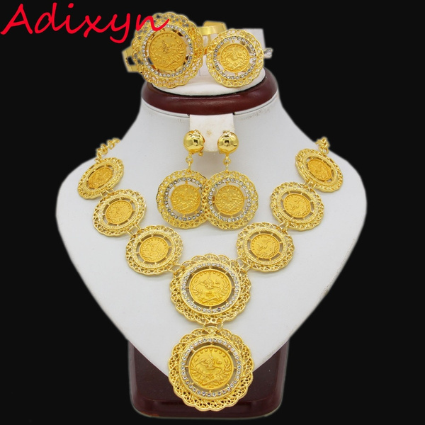 Arabic gold sale coin necklace