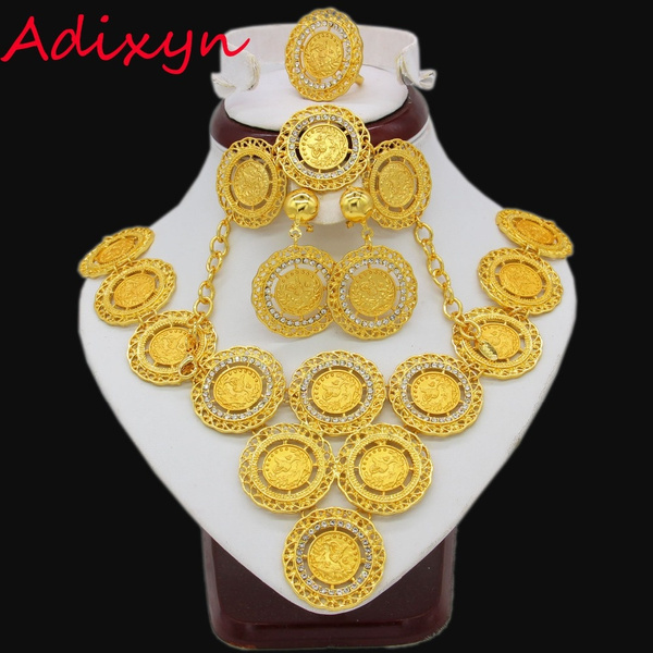 arabic gold coin necklace