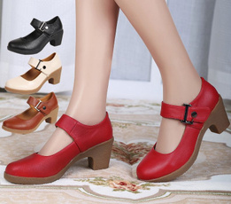 wedge, Fashion, leather shoes, Womens Shoes
