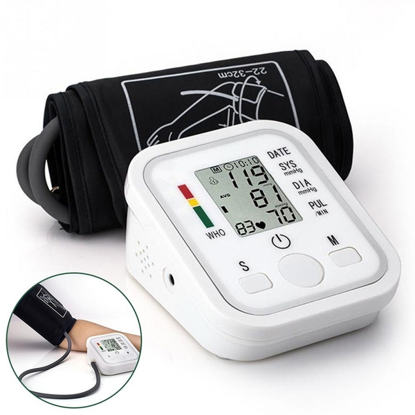 Upper arm blood pressure monitor for the home