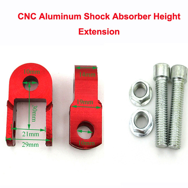 CNC Shock Absorber Height Extension Extender Riser motorcycle 