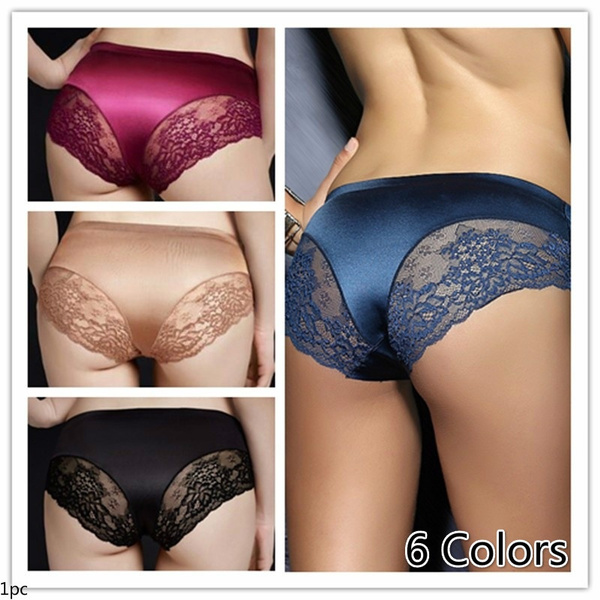 Fashion New Arrival Women Ice Silk underwear Comfortable Non-Trace lingerie  Thin Light Panties Thongs Underpants