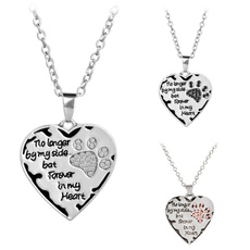 peachheartpendant, Heart, Personalized necklace, silverplatednecklace
