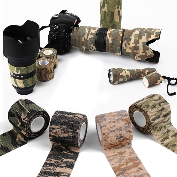 Multi-functional Camo Tape Non-woven Self-adhesive Camouflage Wrap Hunting SI 