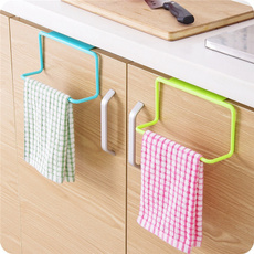 New Towel Rack Hanging Holder Organizer Bathroom Kitchen Cabinet Cupboard Hanger