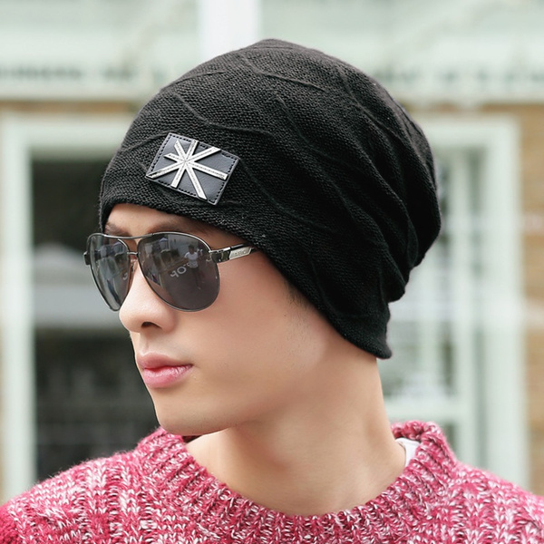 Male cap men beanie caps boys winter 