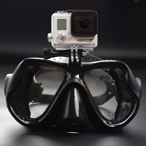 Water Sports,Diving Gear,Professional Underwater Camera Diving Mask Scuba  Snorkel Swimming Goggles for GoPro Xiaomi SJCAM Sport Camera