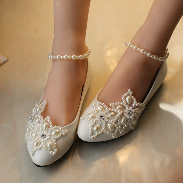 childrens white wedding shoes