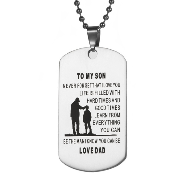 Father son hot sale necklace pendants