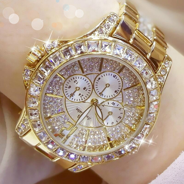 Dames Horloges Lady Fashion Rose Gold Wrist Watch Women Famous