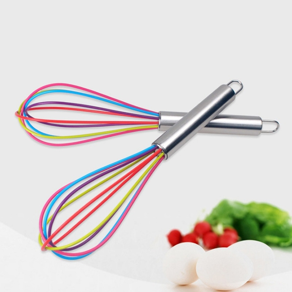 Silicone Egg Beaters Kitchen Tools Hand Egg Mixer Cooking Foamer Wisk Cook  Blender Milk Cream Butter Whisk Mixer Stiring Tools