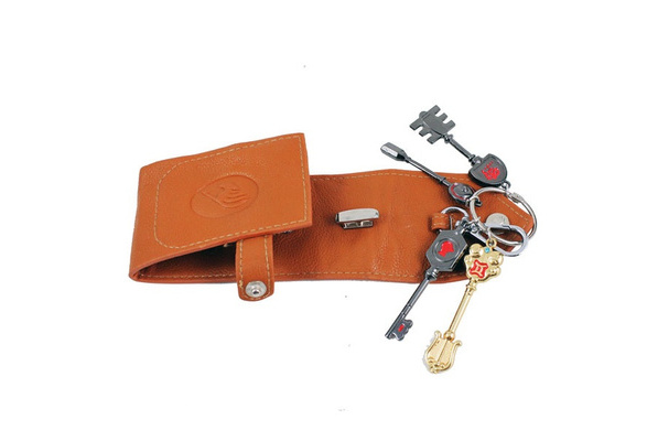 Anime Fairy Tail Lucy Heartfilia Keychain Bag Key Holder Pocket Case Gift 
