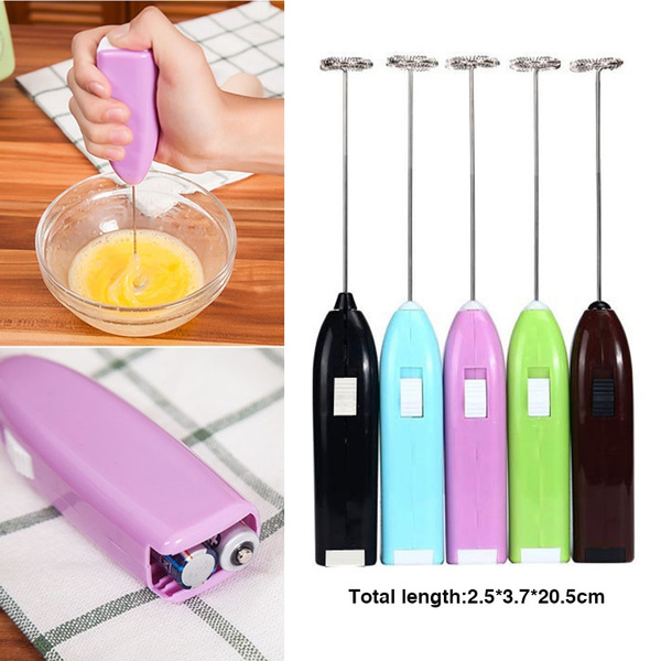 Mini Electric Milk Coffee Frother Egg Beater Kitchen Foamer Whisk Mixer Tool