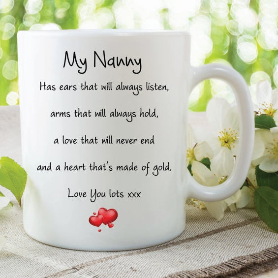 Nanny Gift Gifts For Nanny Mug Nanny Mug Nanny Flowers 