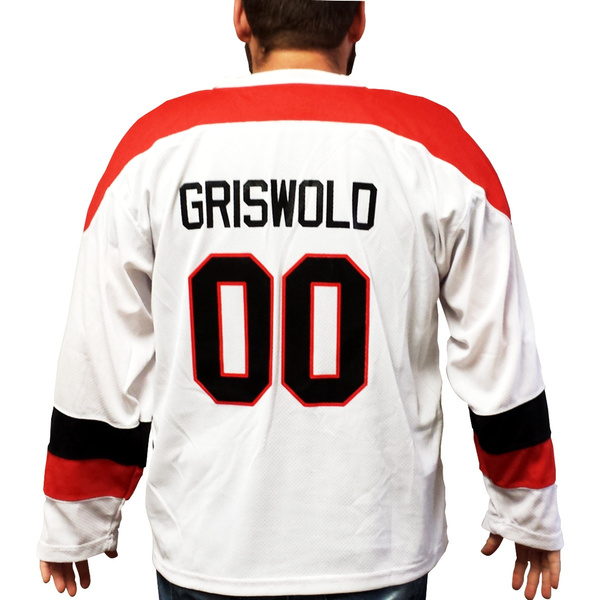 red griswold blackhawks jersey