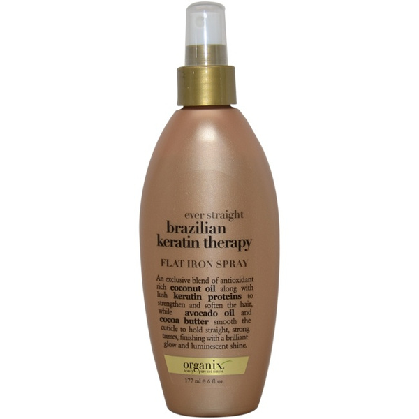 Brazilian keratin shop flat iron spray