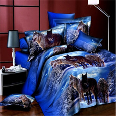 Wolf Bedding Sets 3d Duvet Cover Set Wolf Comforter Cover for Boys Duvet Cover & Pillowcase Set with Zipper Home Textile Bedding King Queen Twin