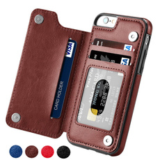 High-grade Business Men Women Magnetic Leather Wallet Case Card Slot Shockproof Flip Cover for IPhone 6/6S/7/8/ 6/6S/7/8Plus / IPhone X / Samsung Galaxy S8/S9/ S8/S9plus/S7edge