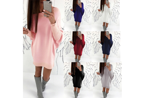 Women's Sweater Knitted Dress | Wish