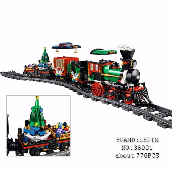 Lepin 36001 770Pcs Creative Series The Christmas Winter Train Set