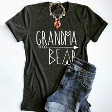 cute, Shorts, Sleeve, letter print